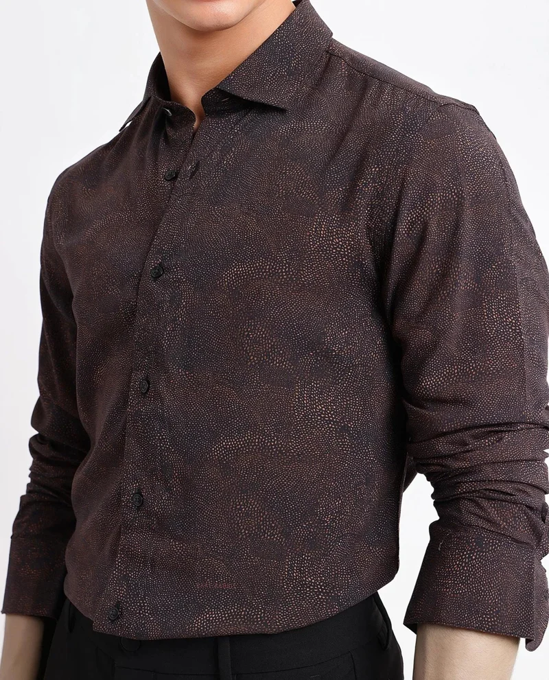 Rare Rabbit Men's Geometric Print Shirt