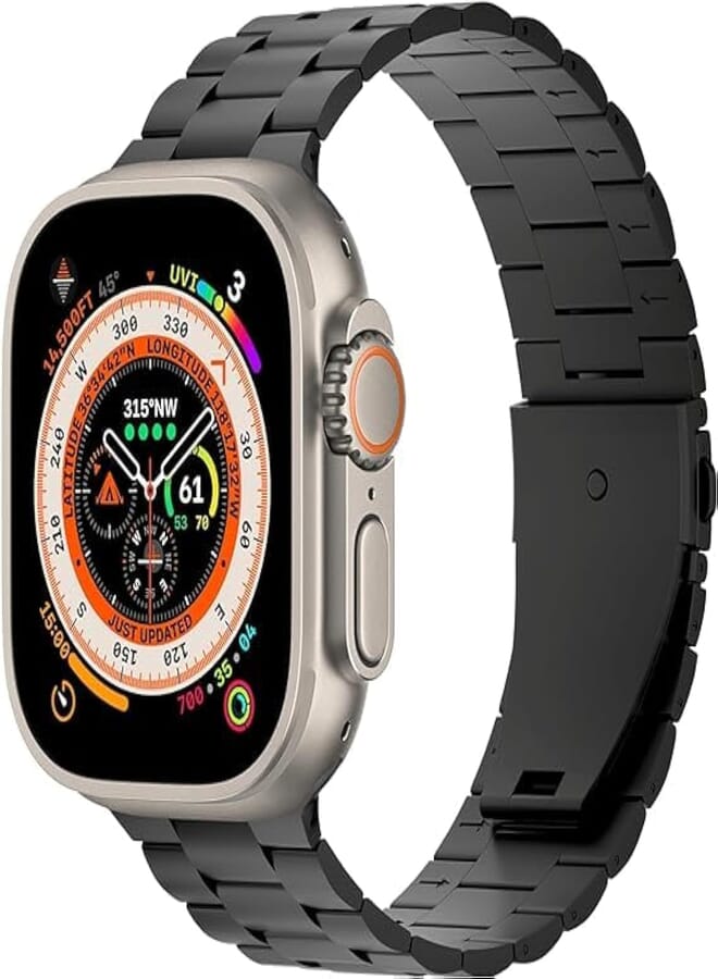 Next Next store Metal Band Compatible with Apple Watch Band 42-44-45-49 Ultra Series SE Series 6/5/4/3/2/1 Stainless Steel Strap for iWatch (Starlight)