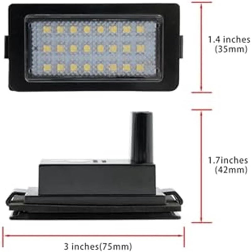 Wivplex SMD White License Plate Lights for BMW E38 7-Series - Image 2