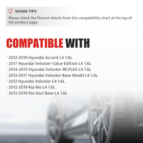 NPAUTO استبدال حزمة ملف الإشعال لهيونداي أكسنت فيلوستر كيا ريو سول قاعدة L4 1.6L 1.6 2012 2013 2014 2015 2016 2017 2018 2019، UF652 C1803، مجموعة من 4، سحب طبيعي - Image 3