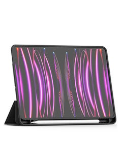 Terra iPad Terra Cover for Apple iPad 10th Generation 10.9/2022 with Smart Pencil Holder Slim Smart Cover with Fabric Stand Black  - Image 2
