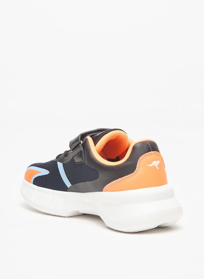 kangaROOS Boys' Textured Sports Shoes with Hook and Loop Closure  - Image 2
