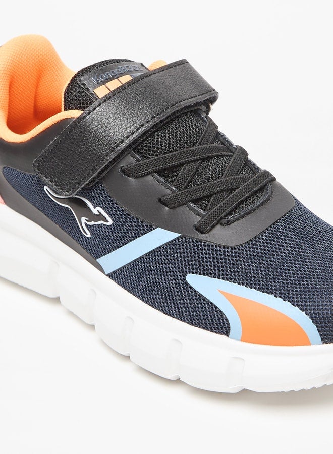 kangaROOS Boys' Textured Sports Shoes with Hook and Loop Closure  - Image 4