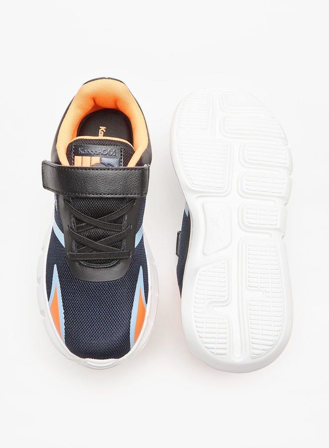 kangaROOS Boys' Textured Sports Shoes with Hook and Loop Closure  - Image 3