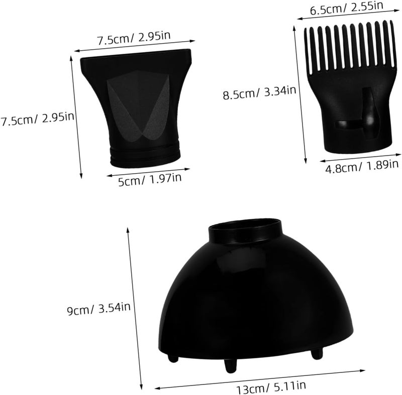 Easy lifting build MAGICLULU Hair Dryer Nozzles Kit Set Diffuser Concentrator and Comb Nozzle Versatile for Quick Even Heat Distribution User feedback upgraded quality - Image 2