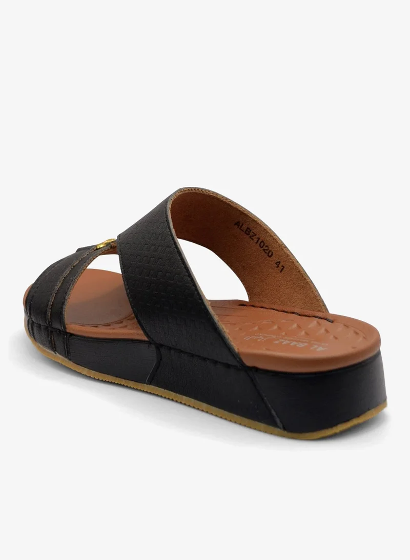 Al Baaz Black Al Baaz Black Arabic Sandals for Men - Traditional Leather Men Sandals for Men | Best Price UAE