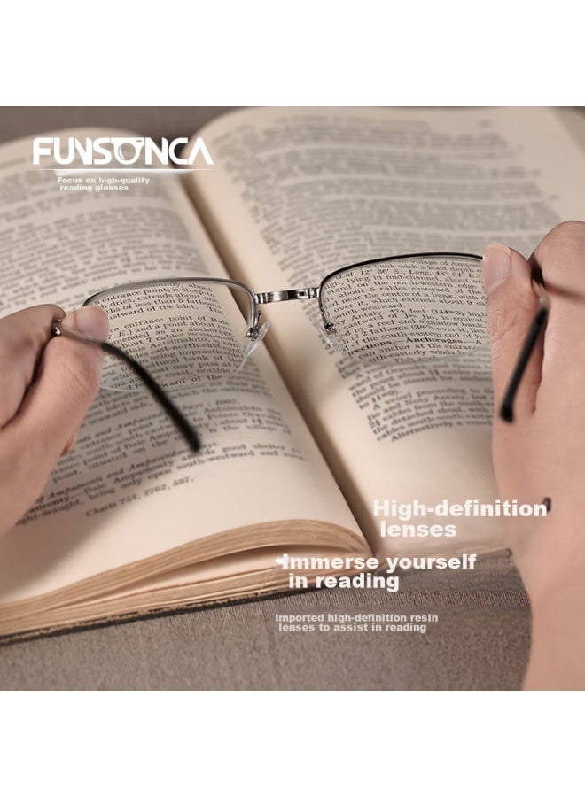 Funsonca Bifocal Anti-blue Light Reading Gl With High-definition Imported Lenses, Comfortable And Durable Eyewear For Men And Women, 6900 100 Degrees - Image 4