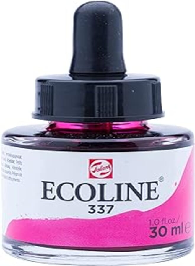 Ecoline Royal Talens Liquid Watercolor ink 30 ml Pipette Jar -Magenta