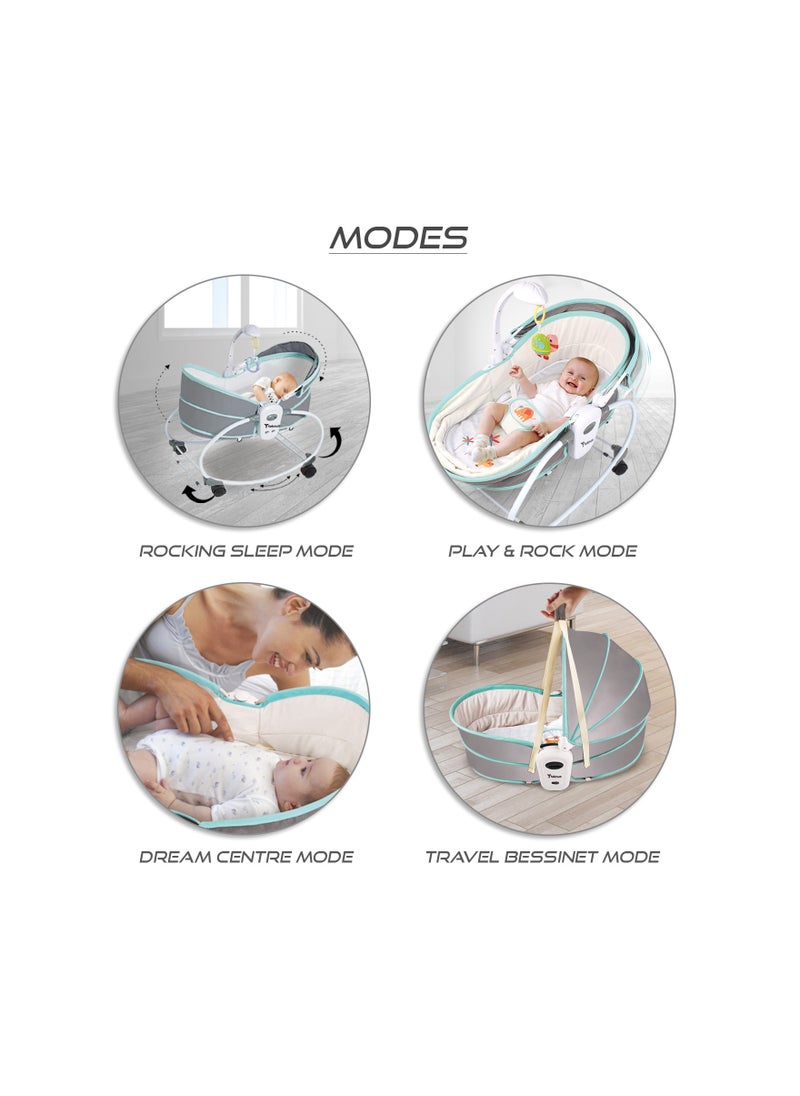 6 - In - 1 Cozy Rocker Bassinet With Wheels, Awning And Mosquito Net - Green - pzsku/ZC533297251F98CFB25DBZ/45/_/1696329073/eeb7728e-9977-42b5-b6cc-1010859bdc1c