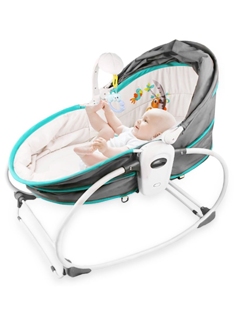 6 - In - 1 Cozy Rocker Bassinet With Wheels, Awning And Mosquito Net - Green - pzsku/ZC533297251F98CFB25DBZ/45/_/1700291252/c702f0de-7fe7-4a09-9812-dcf96a51e73d