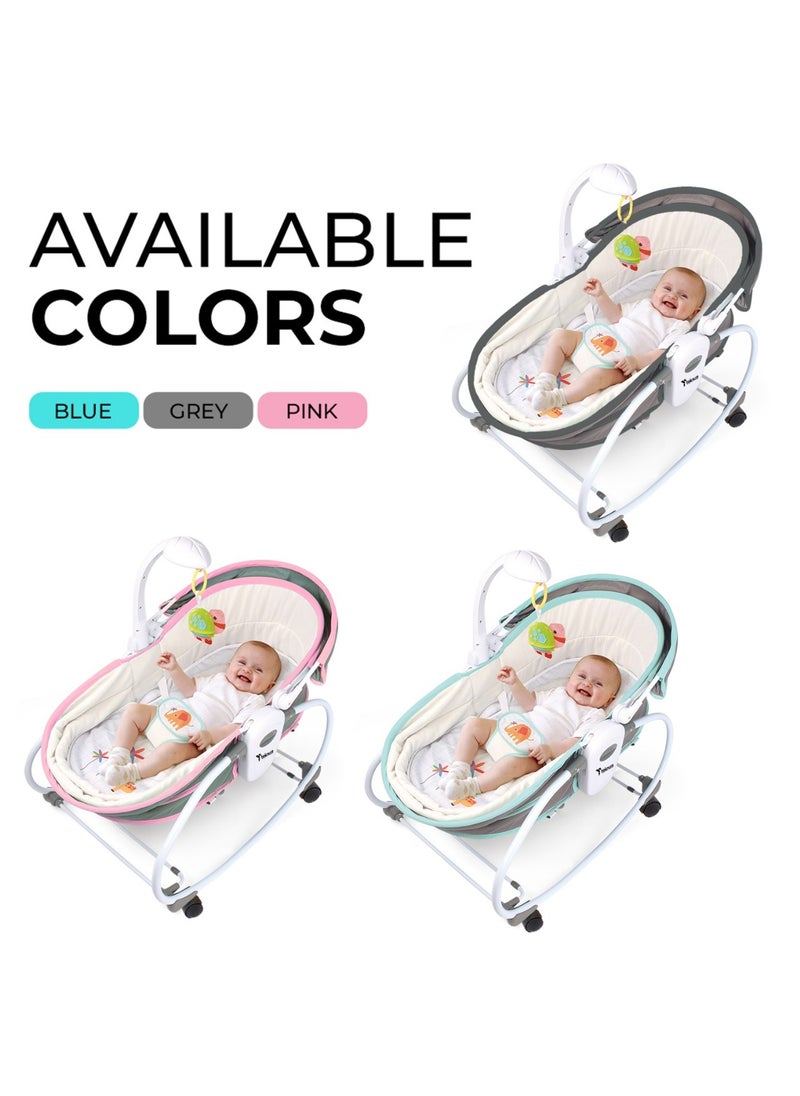 6 - In - 1 Cozy Rocker Bassinet With Wheels, Awning And Mosquito Net - Green - pzsku/ZC533297251F98CFB25DBZ/45/_/1700291254/790c4fc4-a116-4597-9de1-1b0959ee9f4b