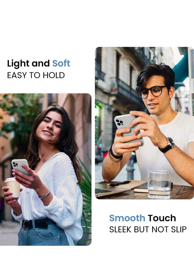 Raxoom for iPhone 14 Pro Max Case, Silicone Upgraded [Camera Protection] Phone Case with [2 Screen Protectors], Soft Anti-Scratch Microfiber Lining Inside, 6.7 inch, White - Image 2