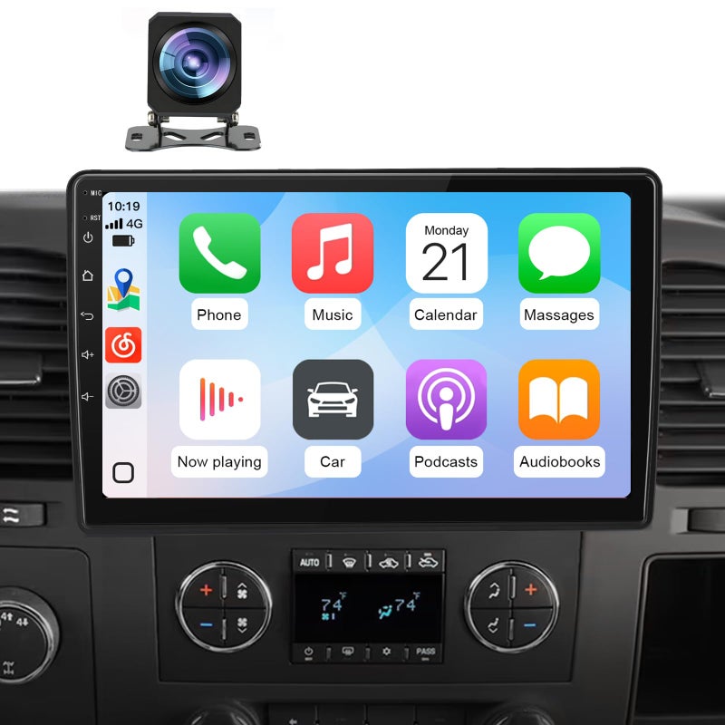 AWESAFE Car Radio Stereo Android 13 for Chevy Silverado 2007-2013 Tahoe Equinox GMC Sierra Yukon with Wireless CarPlay Android Auto Backup Camera - Image 1