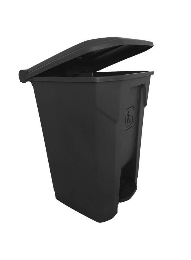 AKC 87 LTR Garbage Trash Can with Centre Pedal, High Density Polyethylene (HDPE) Heavy-Duty Dust Bin (BLACK)  - Image 1