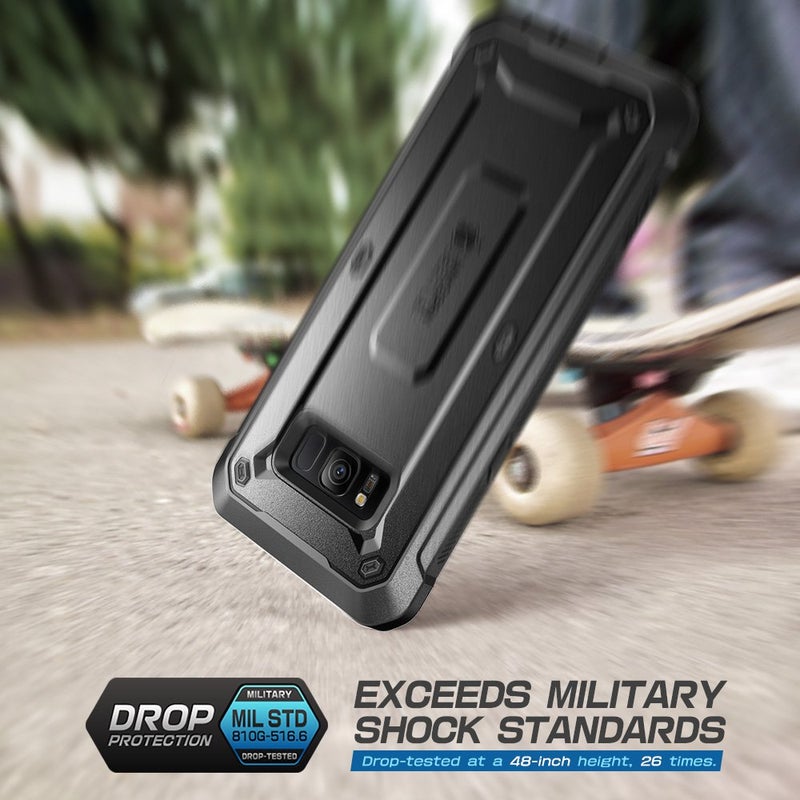 SUPCASE Unicorn Beetle PRO Series Phone Case for Samsung Galaxy S8, Full-Body Rugged Protective Case for Galaxy S8 2017 (Black) - Image 3