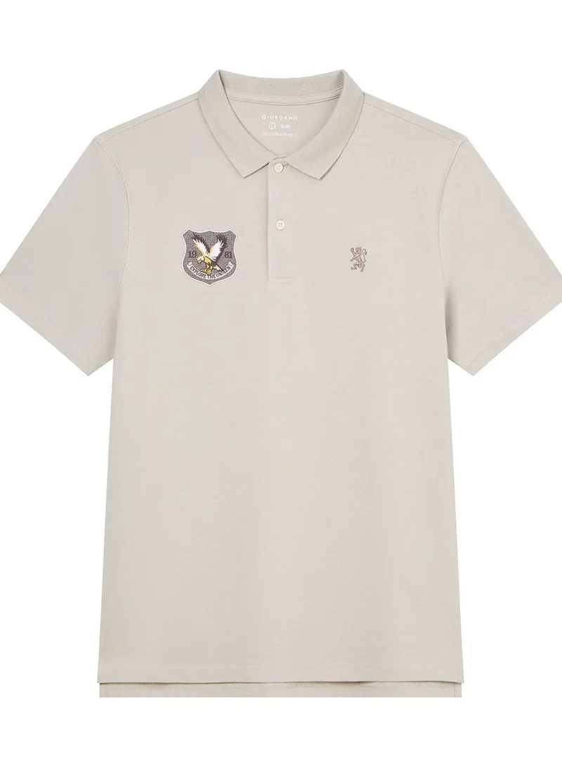 Men’s Cotton Pique Bold Polo with Embroidery