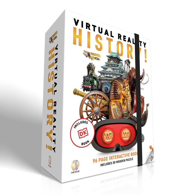 Abacus Brands Virtual Reality History! - Illustrated Interactive VR Book and STEM Learning Activity Set - for Ages 8 and Up - Image 1