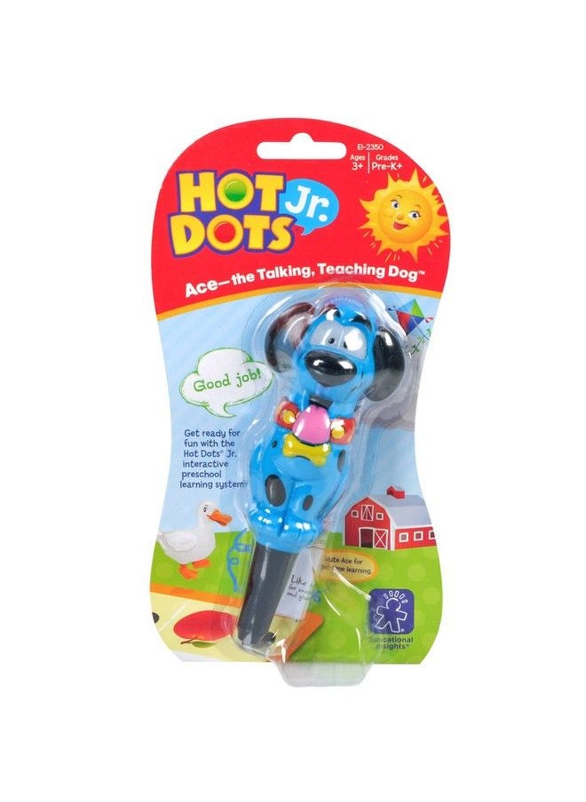 Educational Insights - Hot Dots Jr. Ace The Talking Teaching Dog Pen Interactive Learning Compatible With All Hot Dots Sets - Image 1