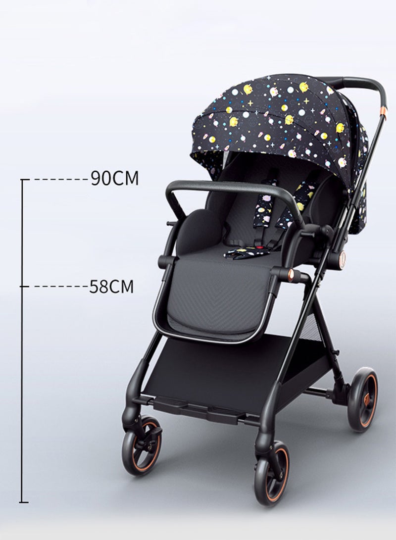 ليموس عربة أطفال مع صينية محمولة خفيفة الوزن وقابلة للطي مع إمكانية الجلوس في اتجاهين - Image 2