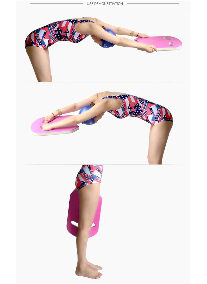 XINJIFU EVA Foam Swimming Training U-Shaped Kickboard with Handles 45x28.5x3.5cm, Pink  - Image 2