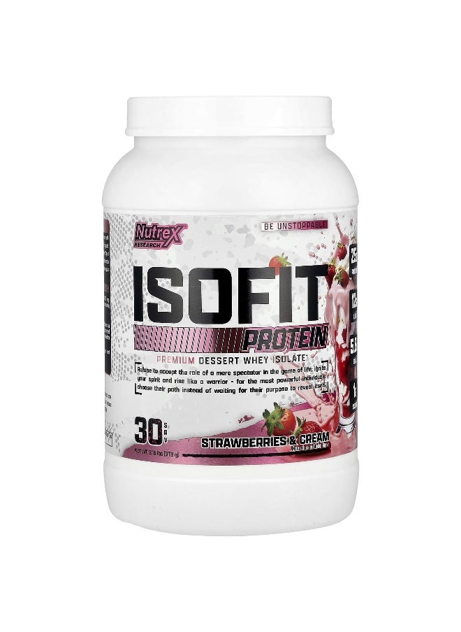 Nutrex Research Nutrex Research, IsoFit® Protein, Strawberries & Cream, 2.16 lbs (978 g)  - Image 1