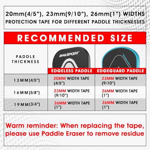 PICKLETECH AMA Sport LaserEdge Pickleball Paddle Edge Protection Tape – Stunning Color Shifting Design-Paddle Head Edge Guard-Fit Perfectly Curved Edge -No Wrinkling - Image 2
