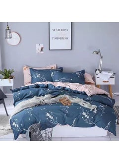 AL RAID 6-Piece Super King Size Bed Sheets Set - Includes Duvet Cover, Fitted Bed Sheet, and 4 Pillowcases - Ultra Soft, Wrinkle-Free, and Breathable Microfiber Bedding for Stylish and Comfortable Sleep 