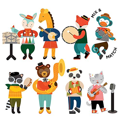 Petit Collage Magnetic Play Set, Animal Band – Mix & Match Magnetic Game Board, Ideal for Ages 3+ – Includes 2 Magnetic Scenes and over 25 Magnet Pieces, Ideal Travel Activity for Kids - Image 4