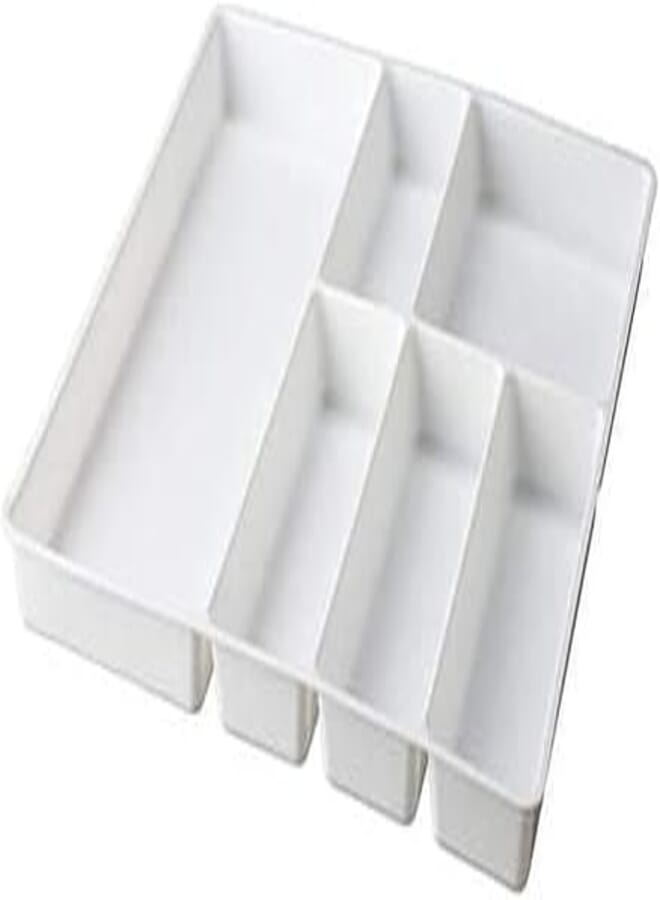 Cutlery tray for kitchen tools arrangement colour white