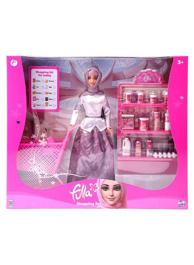 Fulla - Fulla Doll with Shopping Cart Playset (30 cm) - Image 1