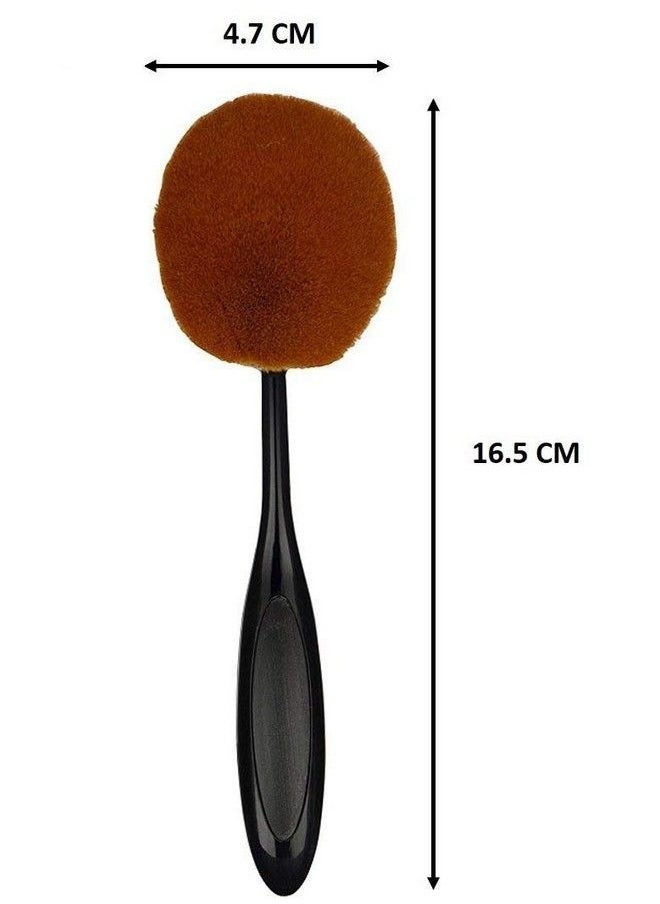 Zureni Best Oval Makeup Brush Perfect Makeup Brush For Face Concealer Contour Kit And Face Powder Foundation 1 Pc  - Image 3