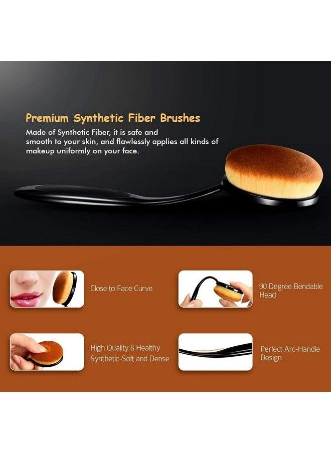 Zureni Best Oval Makeup Brush Perfect Makeup Brush For Face Concealer Contour Kit And Face Powder Foundation 1 Pc  - Image 5