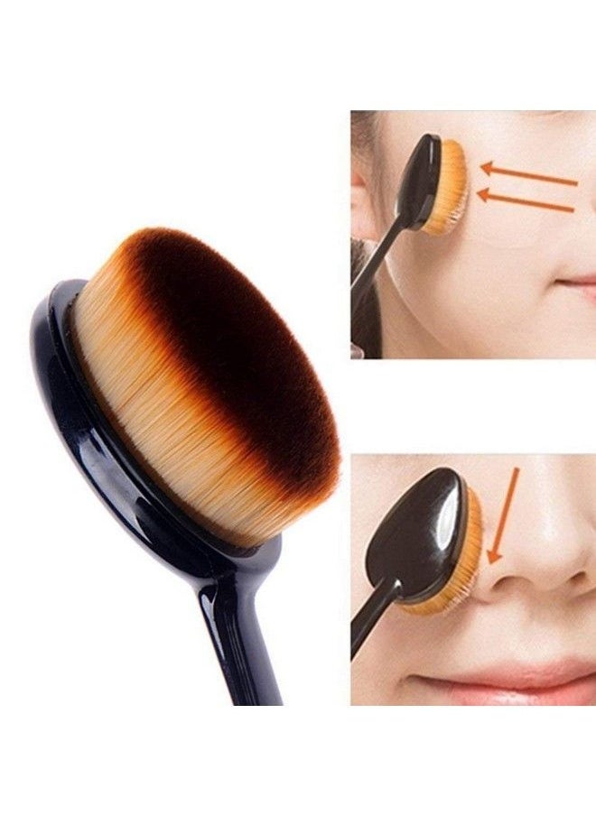 Zureni Best Oval Makeup Brush Perfect Makeup Brush For Face Concealer Contour Kit And Face Powder Foundation 1 Pc  - Image 4