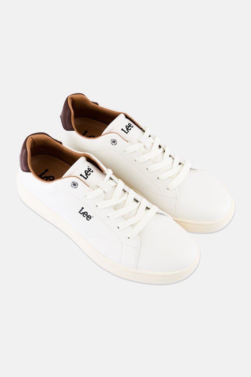 LEE Men Asher Lace Up Casual Shoes, Off White - Image 2
