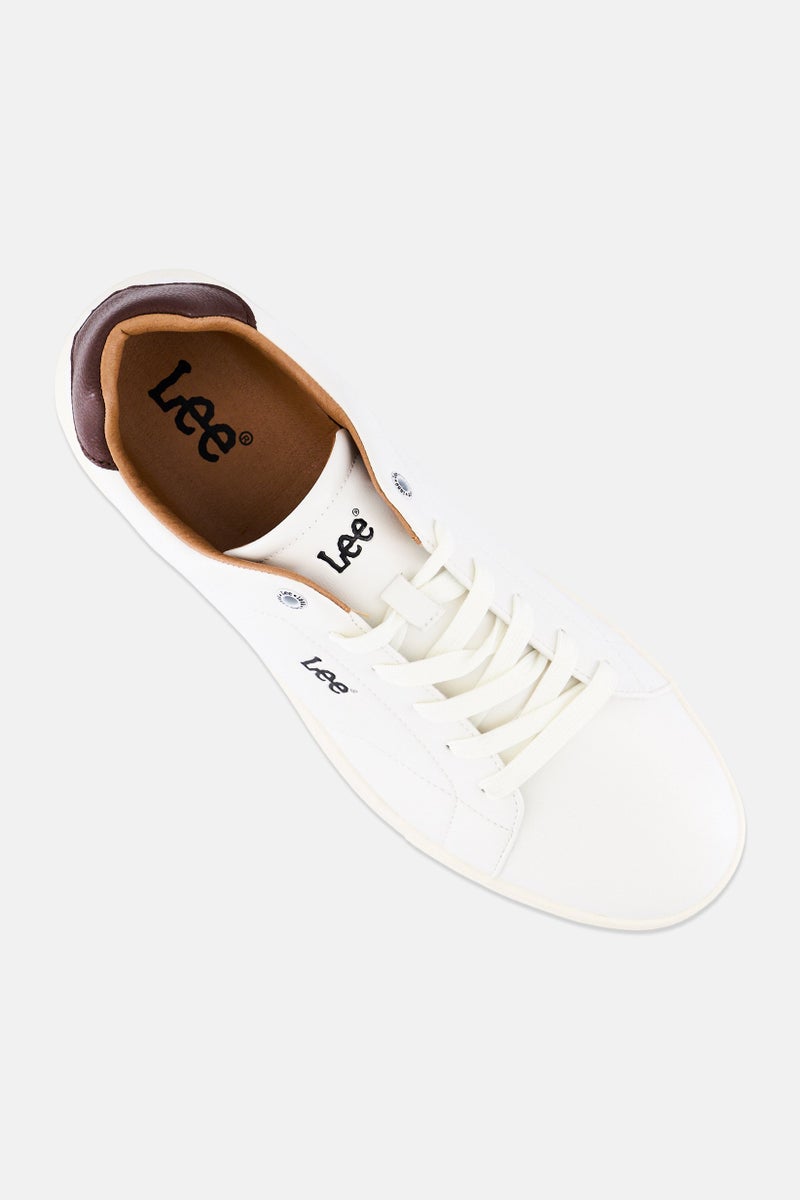 LEE Men Asher Lace Up Casual Shoes, Off White - Image 4