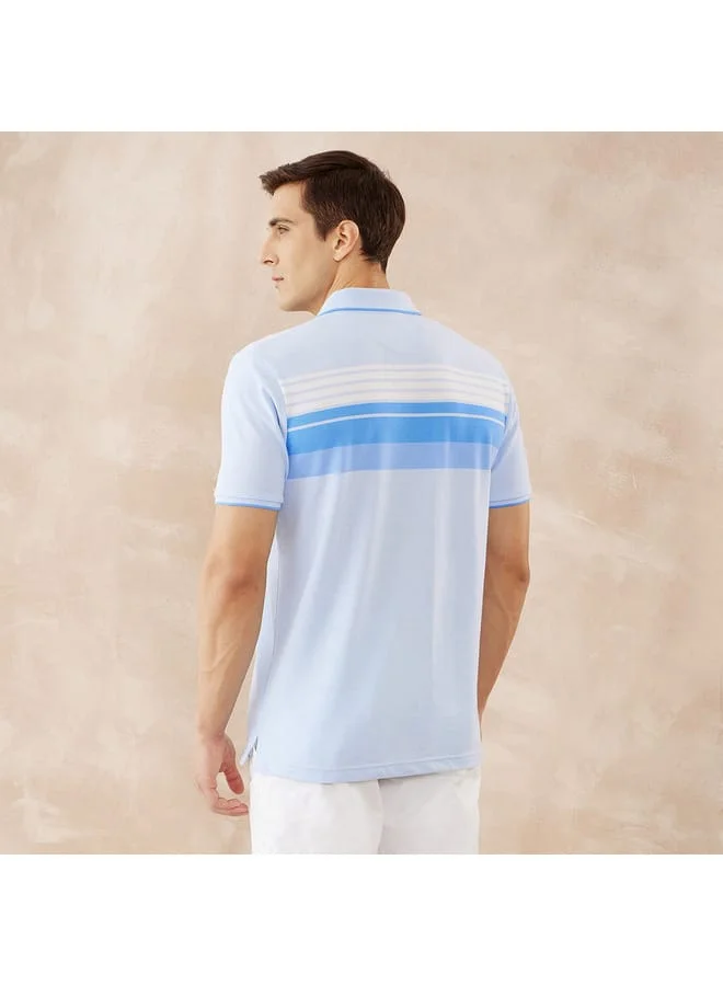 fahrenheit Fahrenheit Striped Polo T-shirt with Short Sleeves