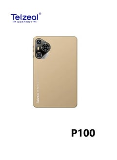 تلزيل تابلت Telzeal P100 مقاس 10.1 بوصة يعمل بنظام Android 13 مع شبكة 5G WiFi وشريحتي اتصال وذاكرة وصول عشوائي 8 جيجابايت وذاكرة قراءة فقط 512 جيجابايت وبطارية عالية السعة 8000 مللي أمبير في الساعة ولوحة مفاتيح لاسلكية وماوس ذهبي  - Image 2