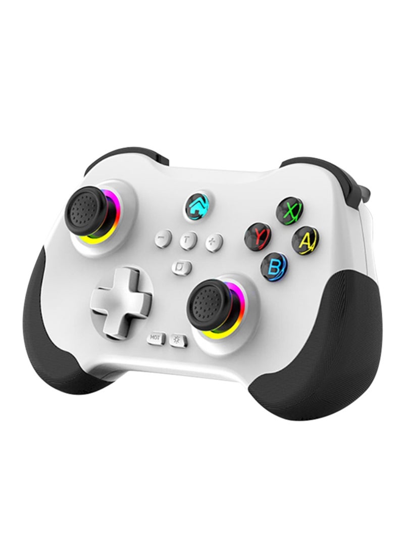 Generic Mobile Gaming Controller for iPad/iPhone/Tablet, Cloud Controller Remote Joystick for iOS/Android, Wireless Switch Controller with Macro Buttons/Hall-Rocker/Hall-Trigger/Dual Vibration (White)  - Image 1