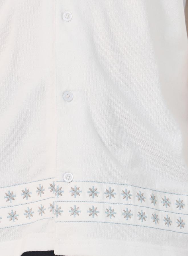 Styli Textured Relaxed Fit Resort Collar Shirt  - Image 3