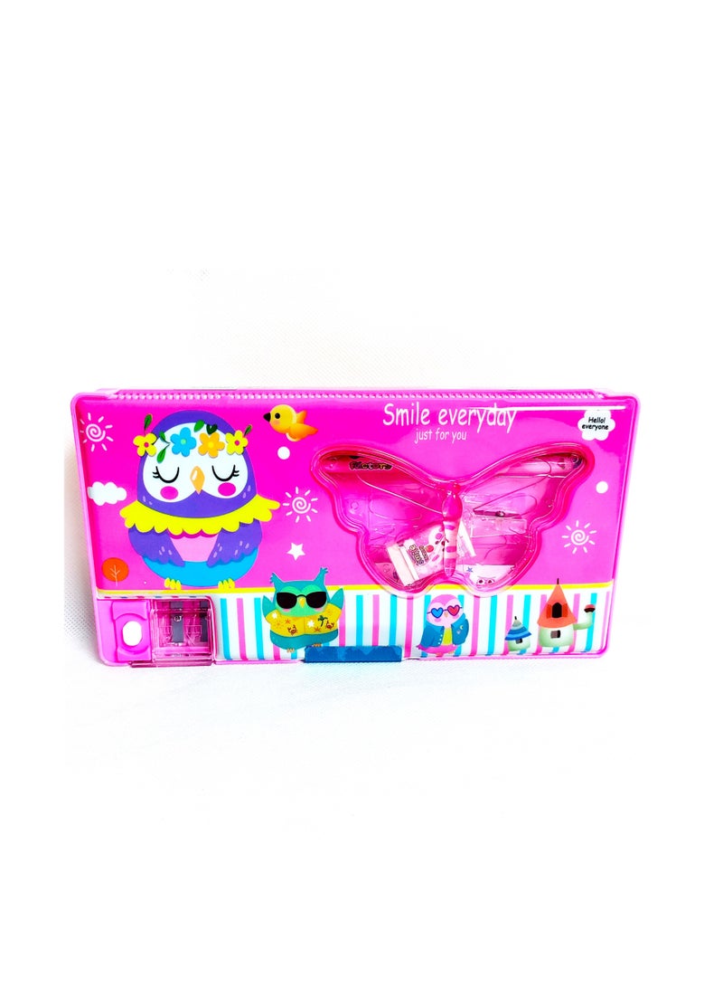 5-Piece Stationery Set With Double Sided Pencil Case - Image 1