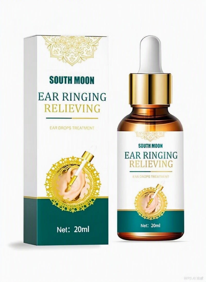 SOUTH MOON Tinnitus Relief for Ringing Ears, Natural Herbal Formula Ear Ringing Relief Drops, Tinnitus Oil Effectively Relieve Earache and Improve Hearing -1pcs - Image 1