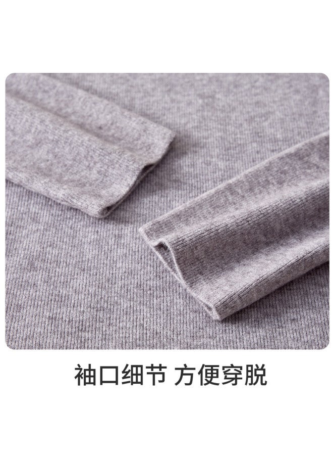 PLANDOO Women'S Wool Blend Mock Neck Knitted Base Layer Shirt, Autumn Winter Skin-Fit Innerwear Top, Slim-Fitting One-Piece High-End Feel Sweater - Image 4