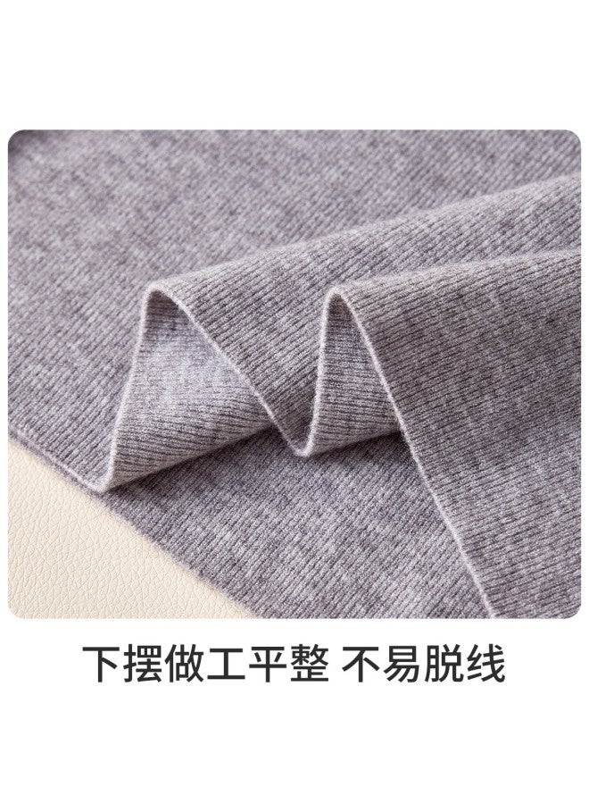 PLANDOO Women'S Wool Blend Mock Neck Knitted Base Layer Shirt, Autumn Winter Skin-Fit Innerwear Top, Slim-Fitting One-Piece High-End Feel Sweater - Image 5