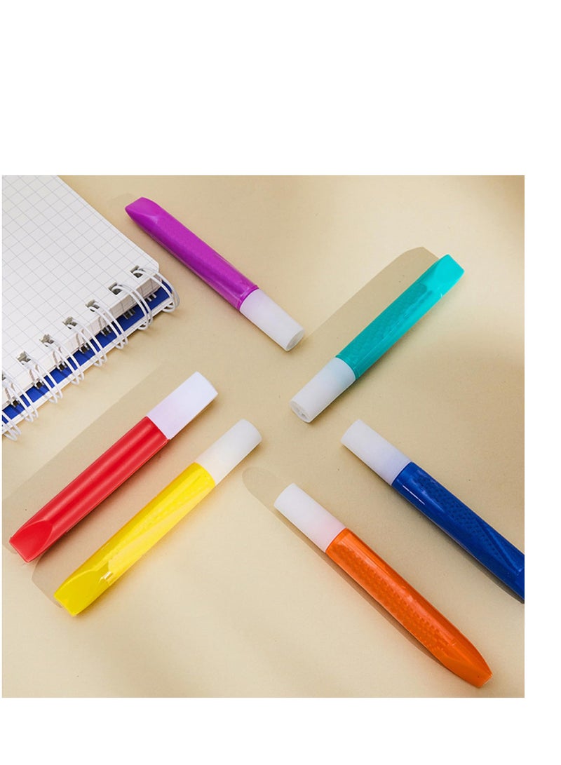 Popcorn Pens 6 Pcs/1 Set 3D Art Magic Puffy Pens, Safe DIY Bubble Popcorn Drawing Pens for Kids Greeting Birthday  Gift Cards Paintbrush Sets - Image 2