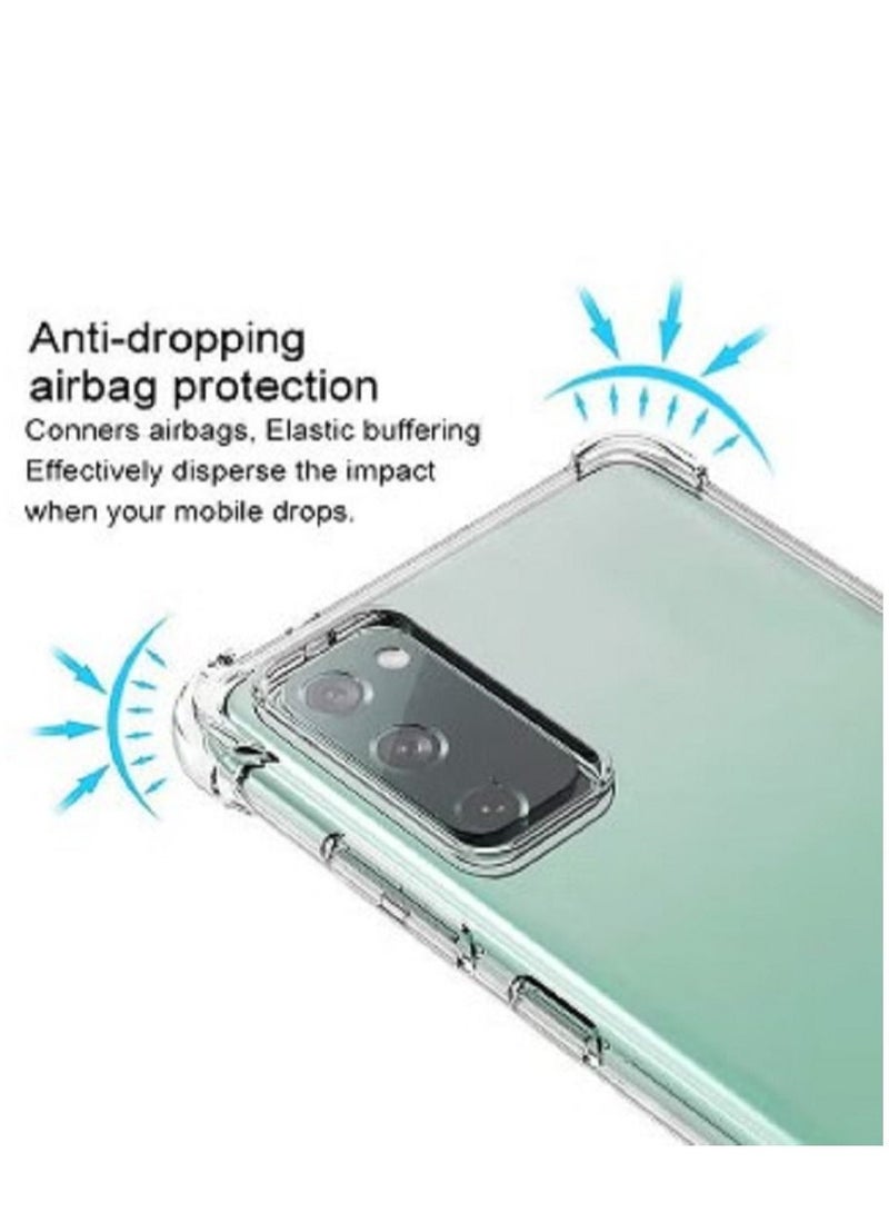 إيف واضحة المصد الكامل للجسم المضاد للفرش الواضحة تغطية TPU Cover لـ Samsung S20 Fe - Image 3