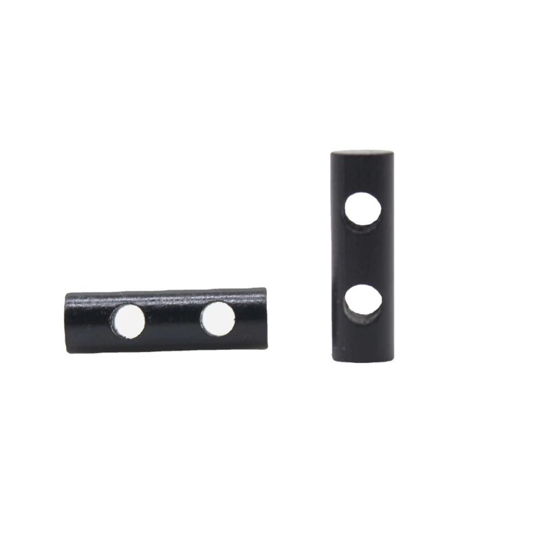 Generic Outdoor Survival double hole fire stick mini fire stone camping special magnesium rod woven bracelet accessories Black double hole fire stick