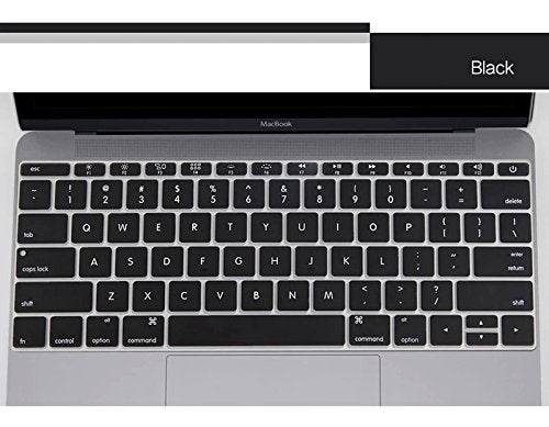 Se7enline Compatible with MacBook 12 inch Case Model A1534 2015/2016/2017/2018/2019 Version Laptop Hard Shell Protective Case&Keyboard Cover Skin&Screen Protector,Black - Image 4