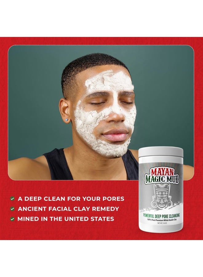 MAYAN MAGIC MUD Powerful Deep Pore Cleansing White Kaolin Clay - Natural Face Mask Peel For Men And Women - USA Made Full Facial Skin Care - Spa Level Beauty Products That Cleanse Skin - 16 Oz - Image 5