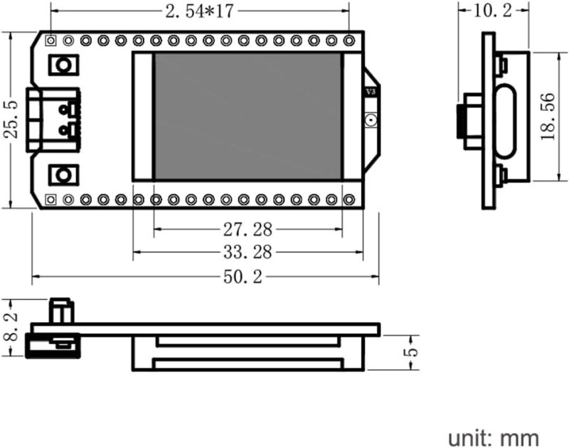 LoRa Node Development Board: Upgraded V3 With TYPE-C Port, 240MHz Dual-Core Processor 8Mbyte FLASH, SX1262 Chip 2.8KM Long-Range Low Power, Multi-Mode Communication, For IoT Complex Environments Ardui - Image 2