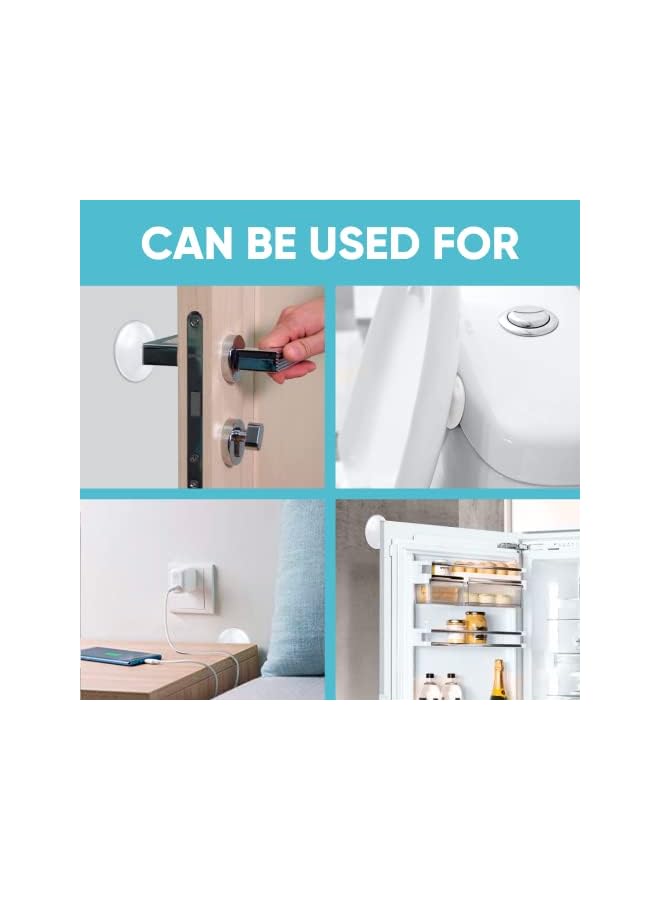 erorex Wall Door Handle Stopper 2" Set. 6 Pieces of Clear Rubber Door Knob, Round Wall Shield Cushion. Quiet Wall Protector for Door Handle. Guard Door Bumper Wall Protector Silencer. Self Adhesive - Image 4